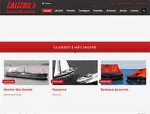 Tablet Screenshot of lalizas.fr